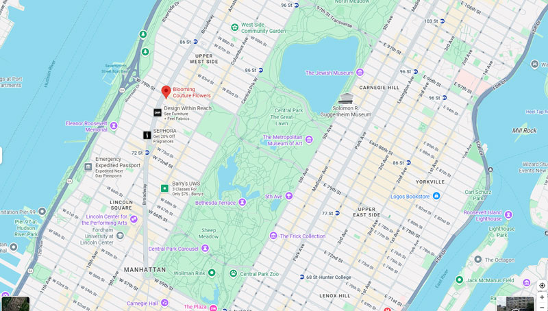 upper west side and upper east side